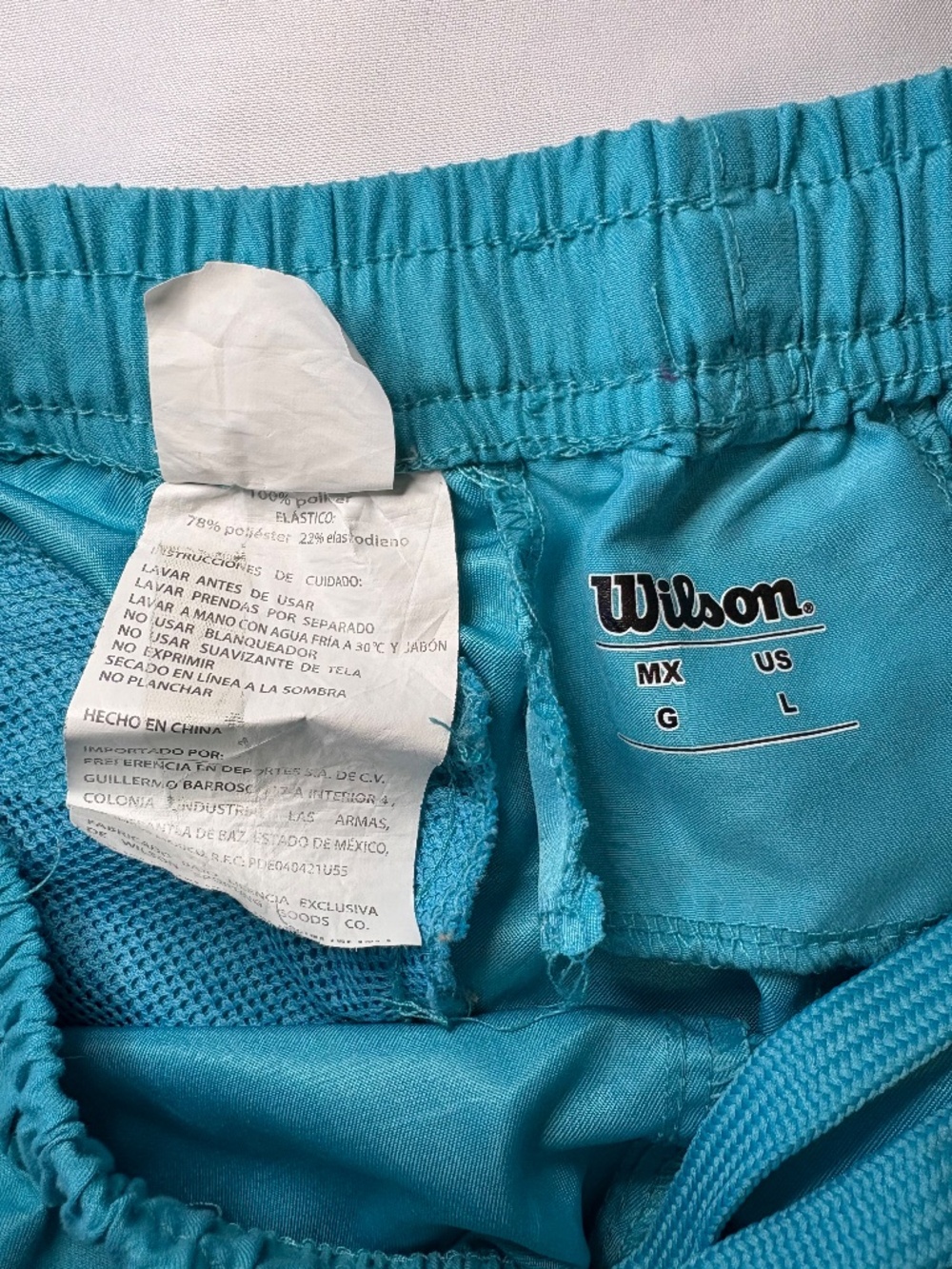 Wilson Teal Running Shorts Size Large - Picture 4 of 7